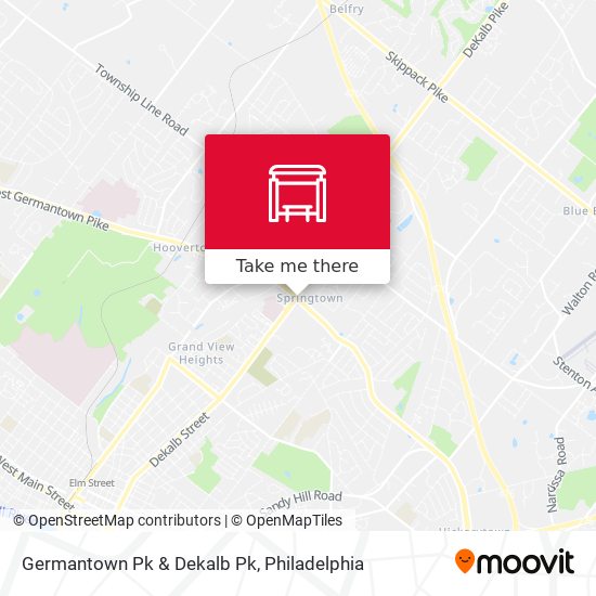 Germantown Pk & Dekalb Pk map