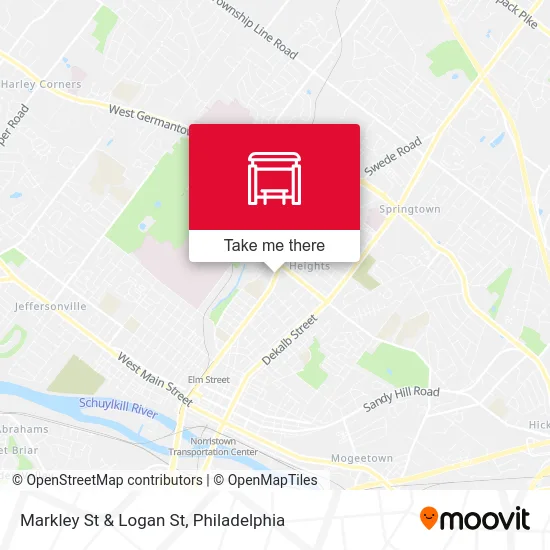 Markley St & Logan St map