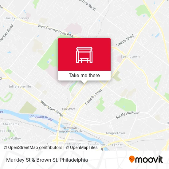 Markley St & Brown St map