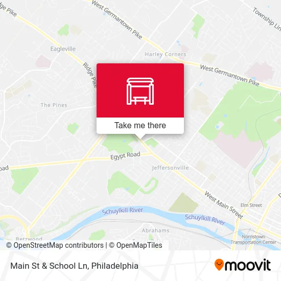 Main St & School Ln map