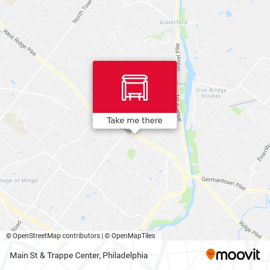 Main St & Trappe Center map
