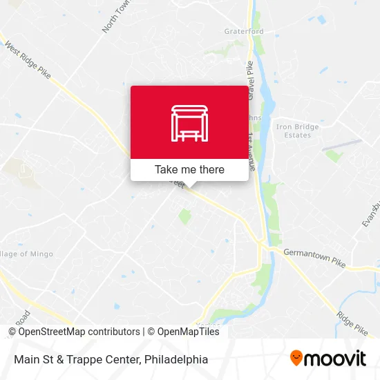 Main St & Trappe Center map