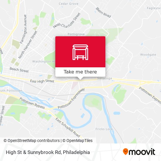 High St & Sunnybrook Rd map