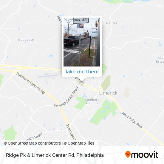 Ridge Pk & Limerick Center Rd map