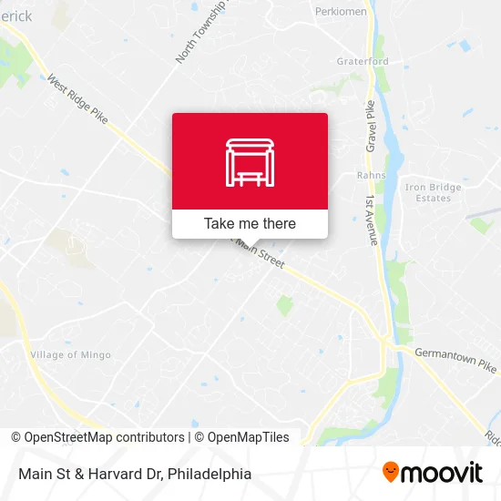 Main St & Harvard Dr map