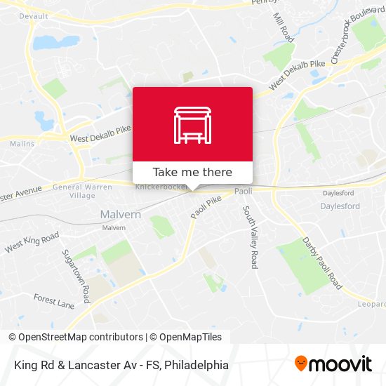 Mapa de King Rd & Lancaster Av - FS