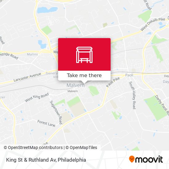 King St & Ruthland Av map