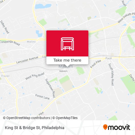 King St & Bridge St map