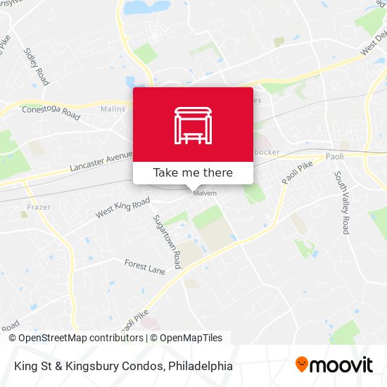 King St & Kingsbury Condos map