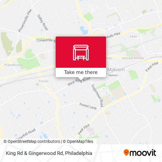 King Rd & Gingerwood Rd map