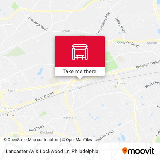 Lancaster Av & Lockwood Ln map