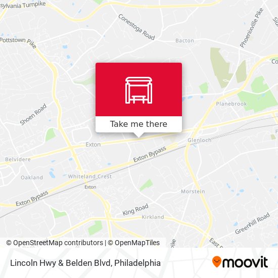 Lincoln Hwy & Belden Blvd map