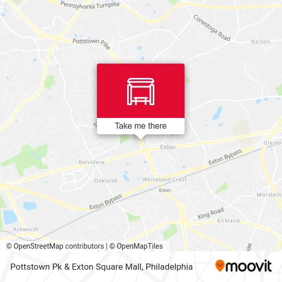 Pottstown Pk & Exton Square Mall map