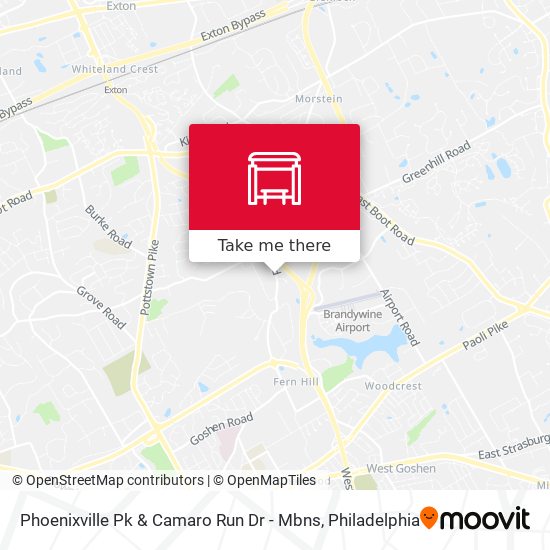 Phoenixville Pk & Camaro Run Dr - Mbns map