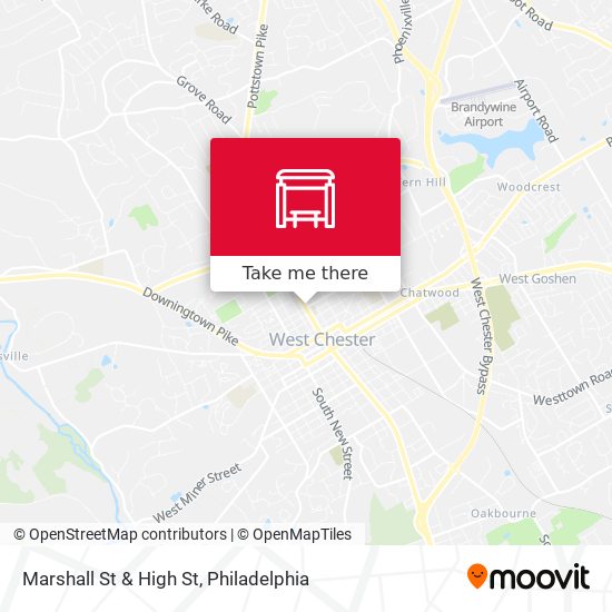 Marshall St & High St map