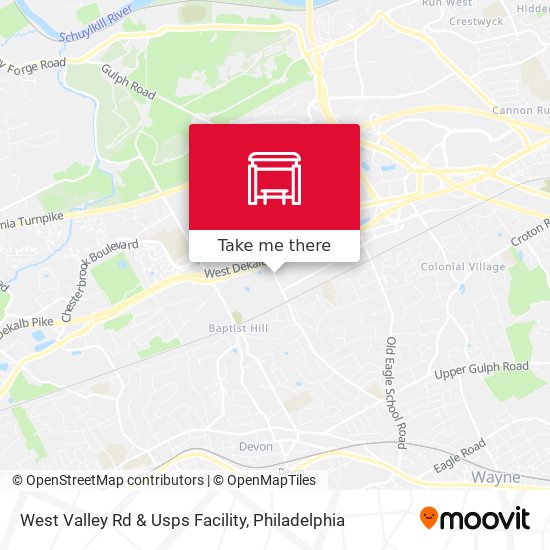 West Valley Rd & Usps Facility map