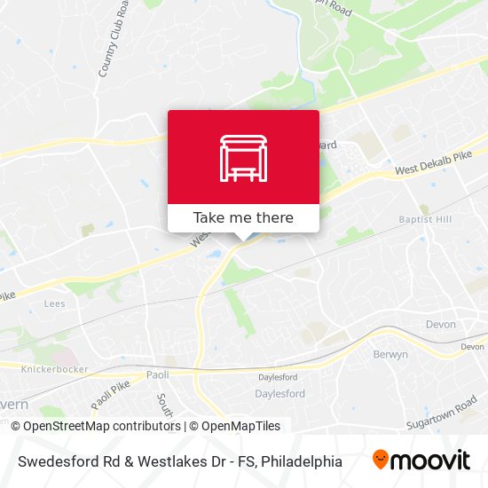 Mapa de Swedesford Rd & Westlakes Dr - FS