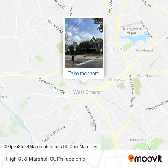 High St & Marshall St map