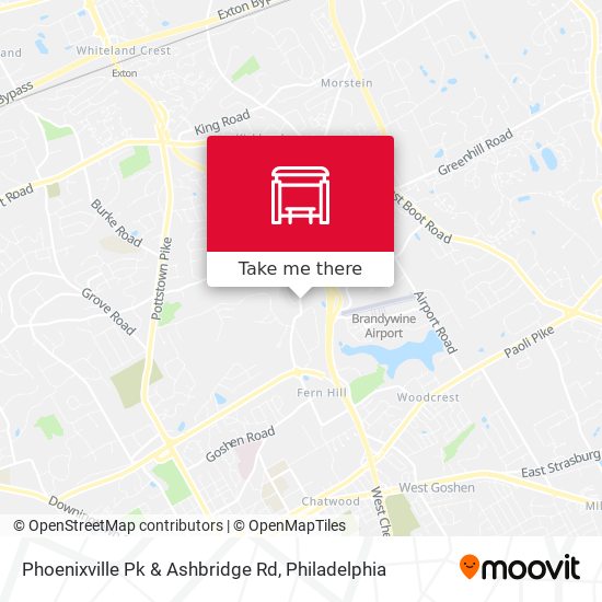 Phoenixville Pk & Ashbridge Rd map
