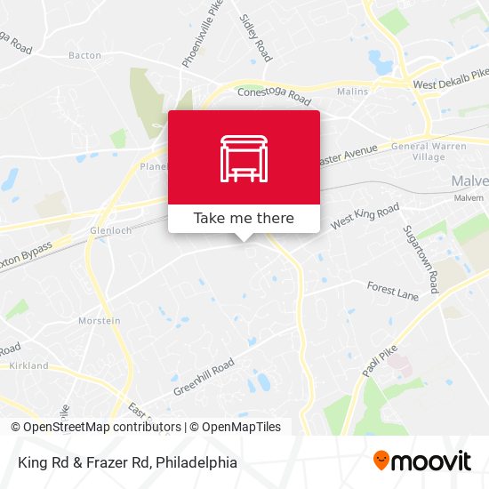 King Rd & Frazer Rd map
