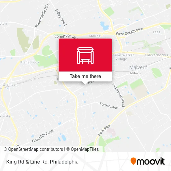 King Rd & Line Rd map