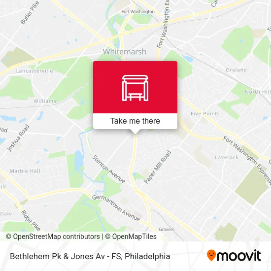 Bethlehem Pk & Jones Av - FS map