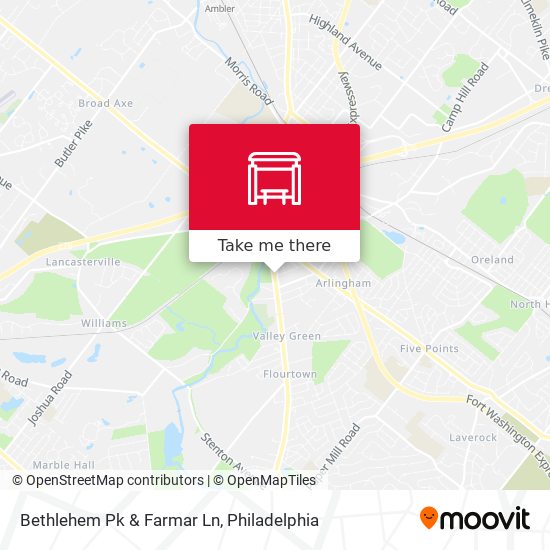 Bethlehem Pk & Farmar Ln map