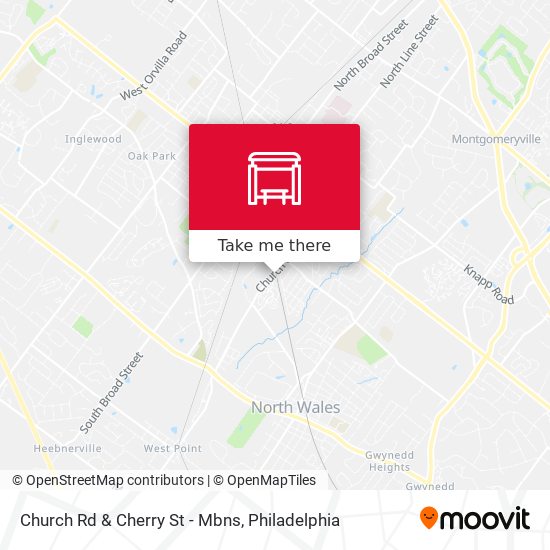 Mapa de Church Rd & Cherry St - Mbns