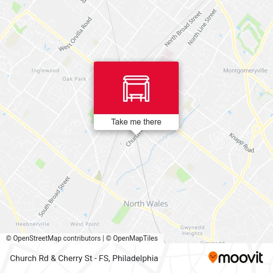 Church Rd & Cherry St - FS map
