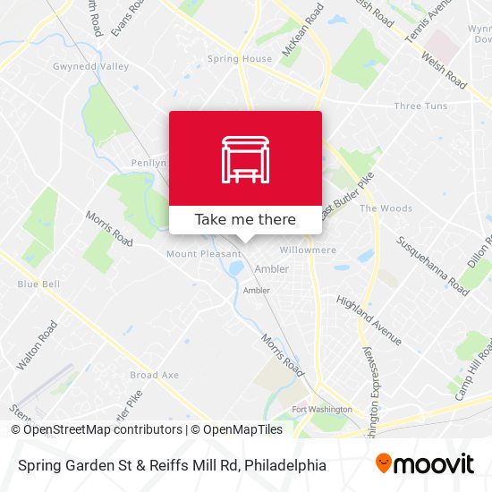 Mapa de Spring Garden St & Reiffs Mill Rd