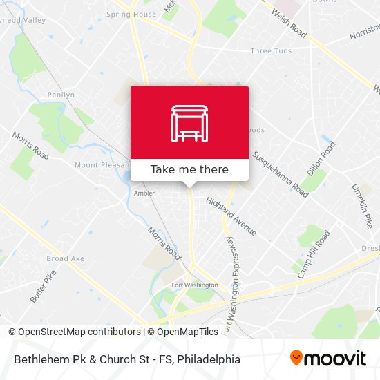 Bethlehem Pk & Church St - FS map