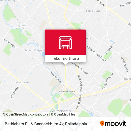Mapa de Bethlehem Pk & Bannockburn Av
