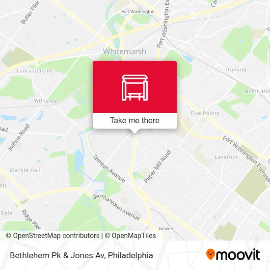 Bethlehem Pk & Jones Av map