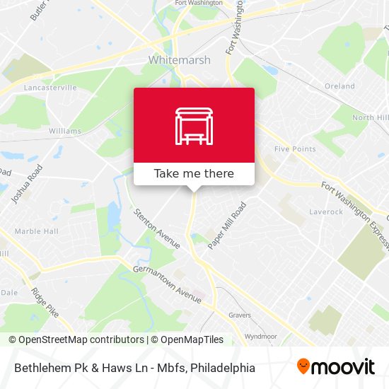 Mapa de Bethlehem Pk & Haws Ln - Mbfs