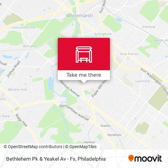 Mapa de Bethlehem Pk & Yeakel Av - Fs
