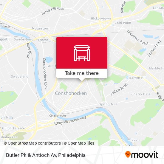 Butler Pk & Antioch Av map