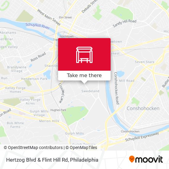 Mapa de Hertzog Blvd & Flint Hill Rd