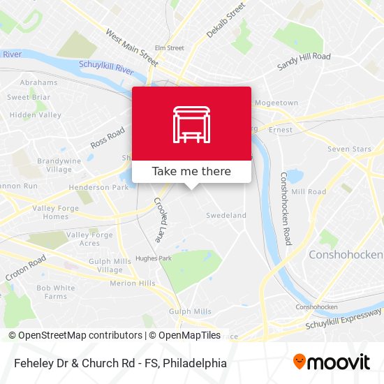 Feheley Dr & Church Rd - FS map