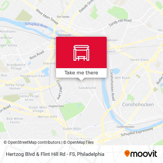 Hertzog Blvd & Flint Hill Rd - FS map