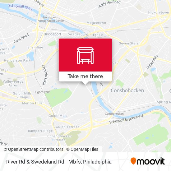 River Rd & Swedeland Rd - Mbfs map