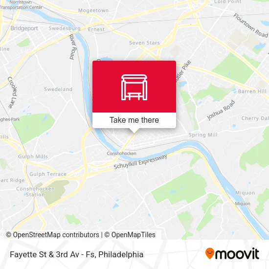 Fayette St & 3rd Av - Fs map