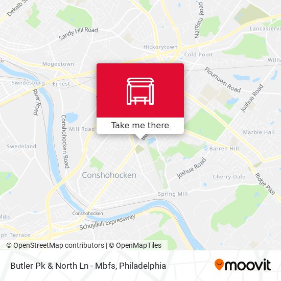 Butler Pk & North Ln - Mbfs map