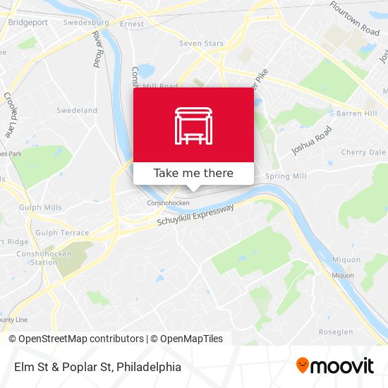 Mapa de Elm St & Poplar St