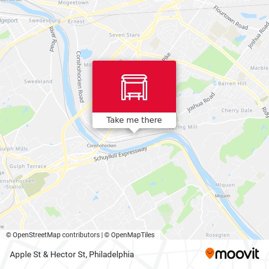 Apple St & Hector St map