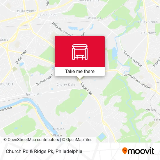 Church Rd & Ridge Pk map