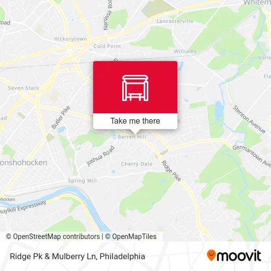 Ridge Pk & Mulberry Ln map