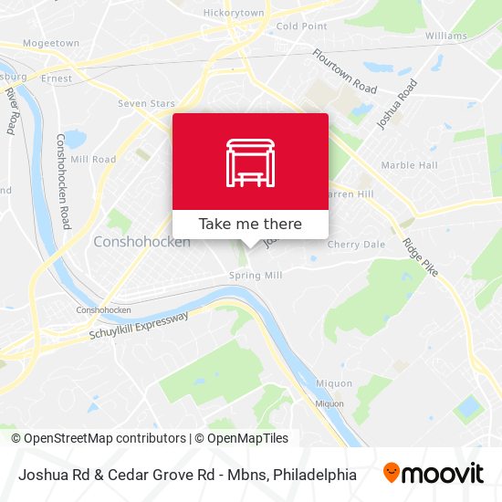 Joshua Rd & Cedar Grove Rd - Mbns map