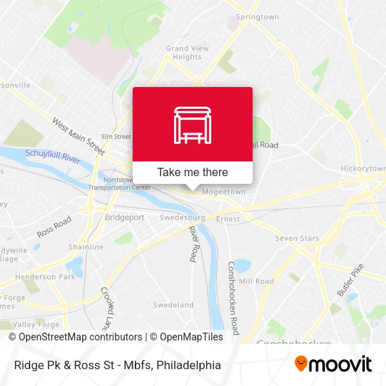 Ridge Pk & Ross St - Mbfs map