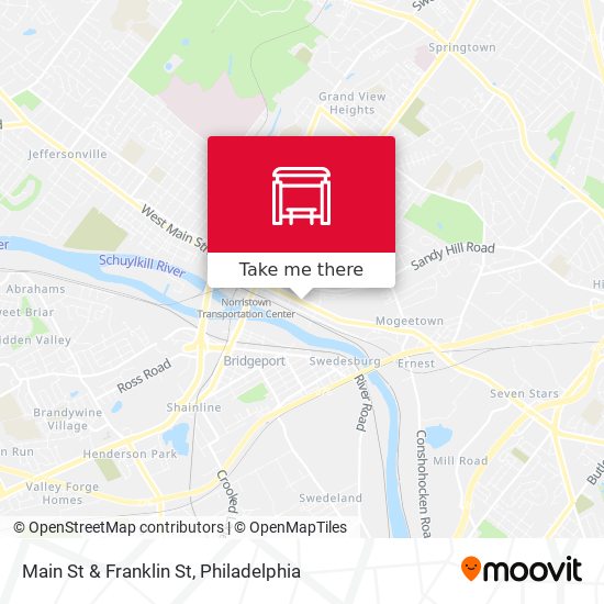 Main St & Franklin St map