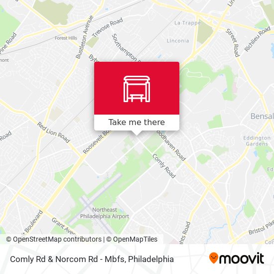 Comly Rd & Norcom Rd - Mbfs map